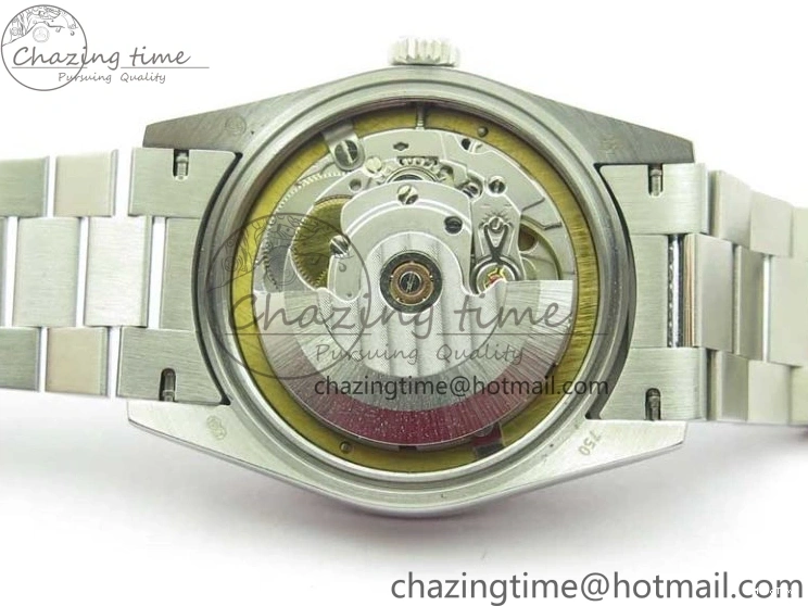 MiroTime 0128 Day-Date 36mm 128239 SS Crystal BP Best Edition White MOP Crystal Marker Dial on SS President Bracelet A MoistureWicking 2682